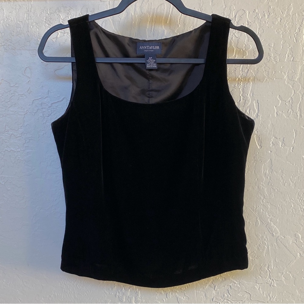 Ann Taylor Classic Velvet Top
